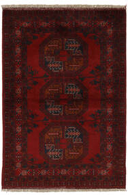 99X145 Afghan Khal Mohammadi Rug Oriental Black/Dark Red (Wool, Afghanistan) Carpetvista
