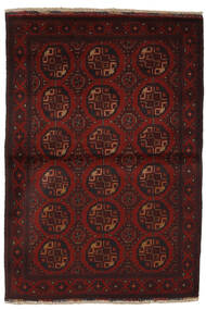 99X150 Afghan Khal Mohammadi Tæppe Orientalsk Sort/Mørkerød (Uld, Afghanistan) Carpetvista