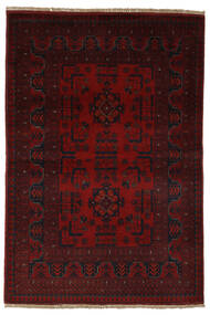 104X150 Afghan Khal Mohammadi Vloerkleed Oosters Zwart/Donkerrood (Wol, Afghanistan) Carpetvista
