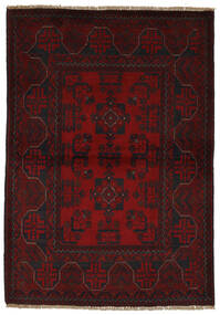 107X151 Χαλι Afghan Khal Mohammadi Ανατολής Μαύρα/Σκούρο Κόκκινο (Μαλλί, Αφγανικά) Carpetvista