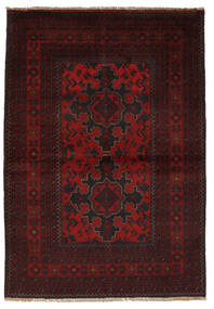 102X148 Afghan Khal Mohammadi Teppe Orientalsk Svart/Mørk Rød (Ull, Afghanistan) Carpetvista