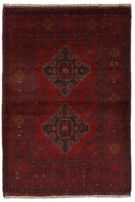  Afghan Khal Mohammadi Rug 106X151 Wool Black/Dark Red Small Carpetvista