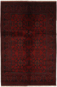  132X196 Afghan Khal Mohammadi Matot Matto Musta/Tummanpunainen Afganistan Carpetvista
