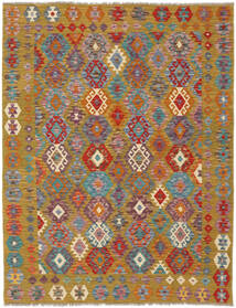  Kelim Afghan Old Style Matot 158X199 Ruskea/Tummanharmaa Carpetvista