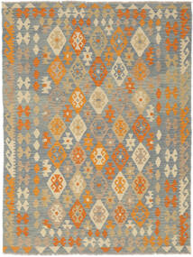  Itämainen Kelim Afghan Old Style Matot Matto 152X200 Oranssi/Tummankeltainen Villa, Afganistan Carpetvista