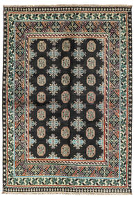  Orientalischer Afghan Fine Teppich 124X181 Schwarz/Braun Wolle, Afghanistan Carpetvista