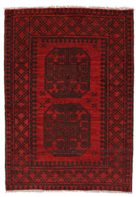  Afghan Fine Tepih 79X120 Vuneni Crna/Tamno Crvena Mali Sag Carpetvista