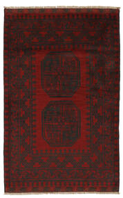 80X120 Afghan Fine Rug Oriental Black/Dark Red (Wool, Afghanistan) Carpetvista