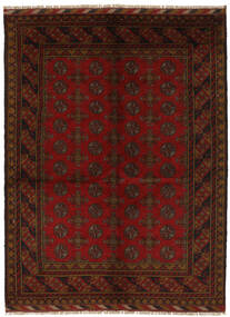 絨毯 オリエンタル アフガン Fine 153X203 ブラック/ダークレッド (ウール, アフガニスタン)