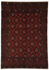  198X284 Medallion Afghan Fine Rug Wool, Carpetvista