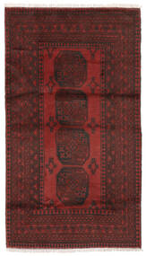  Afghan Fine Tepih 106X185 Vuneni Crna/Tamno Crvena Mali Sag Carpetvista