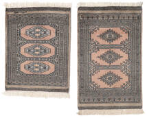 64X82 絨毯 オリエンタル パキスタン ブハラ 2Ply 茶色/ブラック (ウール, パキスタン) Carpetvista