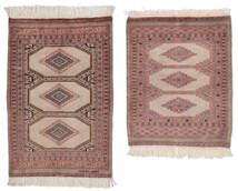 64X79 絨毯 パキスタン ブハラ 2Ply オリエンタル 茶色/ダークレッド (ウール, パキスタン) Carpetvista