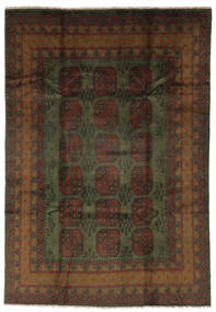  200X288 Medallion Afghan Fine Rug Wool, Carpetvista