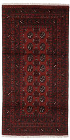  97X192 Medalhão Pequeno Afegão Fine Tapete Lã, Carpetvista