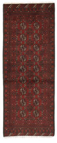  Itämainen Afghan Fine Matot Matto 74X193 Käytävämatto Musta/Tummanpunainen Villa, Afganistan Carpetvista