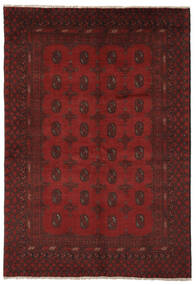 Afghan Fine Matot Matto 152X221 Musta/Tummanpunainen Villa, Afganistan Carpetvista