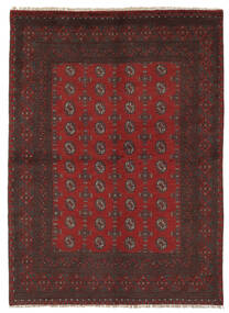  167X229 Afghan Fine Matot Matto Musta/Tummanpunainen Afganistan Carpetvista