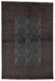 Afghan Fine Teppich 159X242 Schwarz Wolle, Afghanistan Carpetvista
