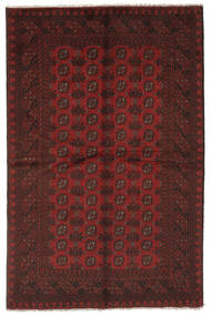  Afghan Fine Covor 159X244 Negru/Dark Red Carpetvista