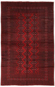 190X293 Χαλι Ανατολής Beluch Μαύρα/Σκούρο Κόκκινο (Μαλλί, Αφγανικά) Carpetvista