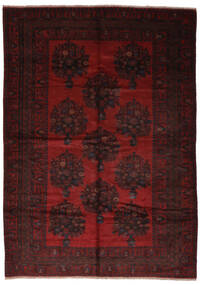 217X310 絨毯 オリエンタル バルーチ ブラック/ダークレッド (ウール, アフガニスタン) Carpetvista