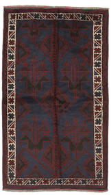 Tappeto Beluch 133X232 Nero/Rosso Scuro (Lana, Afghanistan)