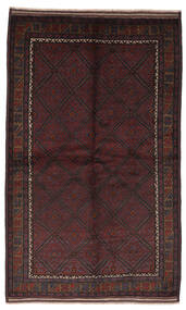 153X255 Baluch Rug Oriental Black/Dark Red (Wool, Afghanistan) Carpetvista