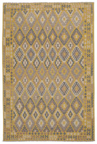 204X314 Tapete Oriental Kilim Afegão Old Style Castanho/Laranja (Lã, Afeganistão) Carpetvista