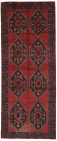 絨毯 バルーチ 150X380 廊下 カーペット ブラック/ダークレッド (ウール, アフガニスタン)