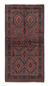  Oriental Baluch Rug 188X290 Black/Dark Red Wool, Afghanistan Carpetvista