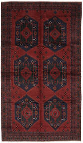  230X400 Beluch Matot Matto Musta/Tummanpunainen Afganistan Carpetvista