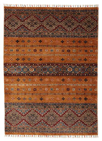 107X150 絨毯 Shabargan モダン ブラック/ダークレッド (ウール, アフガニスタン) Carpetvista