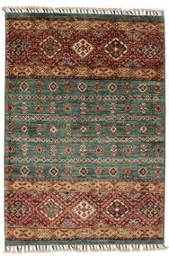 絨毯 Shabargan 82X125 ブラック/茶色 (ウール, アフガニスタン)