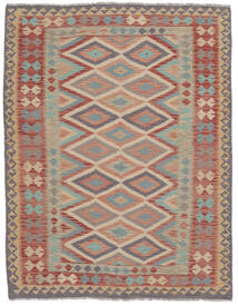 163X210 Kelim Afghan Old Style Matot Matto Itämainen Tummanpunainen/Ruskea (Villa, Afganistan) Carpetvista