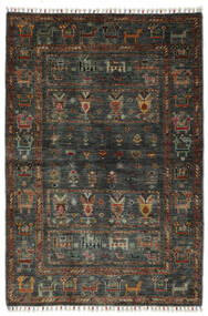 絨毯 Shabargan 102X154 ブラック/茶色 (ウール, アフガニスタン)