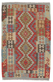  Kelim Afghan Old Style Teppe 108X160 Brun/Mørk Rød Carpetvista