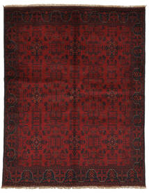 148X190 Koberec Orientální Afghán Khal Mohammadi Černá/Tmavě Červená (Vlna, Afghánistán) Carpetvista