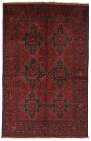  Afghan Khal Mohammadi Matot 126X196 Villamatto Musta/Tummanpunainen Pieni Matto Carpetvista
