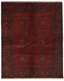  Oriental Afghan Khal Mohammadi Rug 157X193 Black/Dark Red Wool, Afghanistan Carpetvista