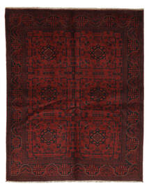 148X187 Χαλι Ανατολής Afghan Khal Mohammadi Μαύρα/Σκούρο Κόκκινο (Μαλλί, Αφγανικά) Carpetvista