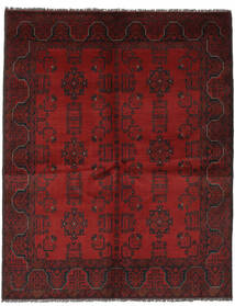  Orientalsk Afghan Khal Mohammadi Teppe 150X193 Svart/Mørk Rød Ull, Afghanistan Carpetvista