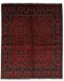  Orientalisk Afghan Khal Mohammadi Matta 150X190 Svart/Mörkröd Ull, Afghanistan Carpetvista