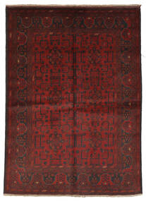  Oriental Afghan Khal Mohammadi Rug 143X207 Black/Dark Red Wool, Afghanistan Carpetvista
