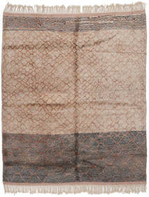 Berber Moroccan - Beni Ourain Rug 255X300 Brown/Orange Large Wool, Morocco Carpetvista