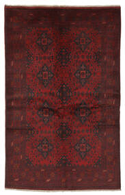 121X195 Alfombra Afghan Khal Mohammadi Oriental Negro/Rojo Oscuro (Lana, Afganistán) Carpetvista
