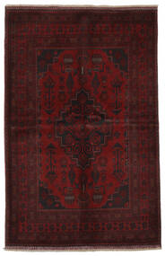 135X190 Χαλι Ανατολής Afghan Khal Mohammadi Μαύρα/Σκούρο Κόκκινο (Μαλλί, Αφγανικά) Carpetvista