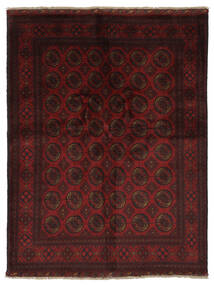  Itämainen Afghan Khal Mohammadi Matot Matto 150X193 Musta/Tummanpunainen Villa, Afganistan Carpetvista