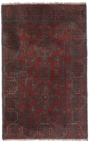 Afghan Khal Mohammadi Rug 73X120 Black/Dark Red Wool, Afghanistan Carpetvista