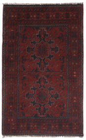 Afghan Khal Mohammadi Rug 74X120 Black/Dark Red Wool, Afghanistan Carpetvista